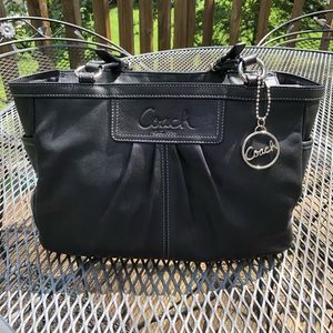 Coach Gallery Black Leather Tote